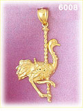 14K Gold Carousel Charm