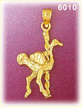 14K Gold Ostrich Carousel Charm