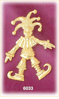 14K Gold Auguste Clown Charm