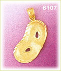 14K Gold Costume Mask Charm