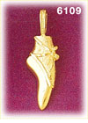 14K Gold Point Ballet Slipper Charm