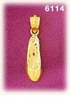 14K Gold Ballet Slipper Charm