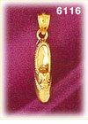 14K Gold 3D Shoe Charm
