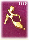 14K Gold 3D Woman's Dress Shoe Charm