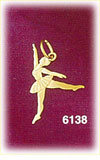 14K Gold Graceful Ballerina Charm