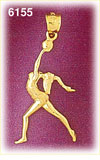 14K Gold Agile Dancer Charm