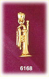 14K Gold 3D Musical Trumpet Charm