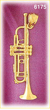 14K Gold Trumpet Charm