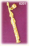 14K Gold Clarinet Charm