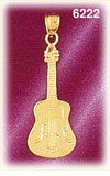 14K Gold Cello Charm