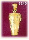 14K Gold Conga Charm