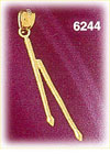 14K Gold 3D Pair of Drumsticks Charm