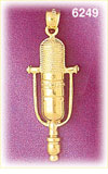 14K Gold Microphone Charm
