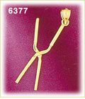 14K Gold 3D Moveable Styling Iron Charm