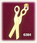 14K Gold Hair Scissors Charm