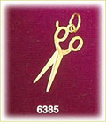 14K Gold Professional Hair Cutting Scissors Charm