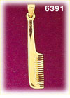 14K Gold Comb Charm