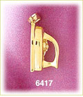14K Gold 3D Iron Charm