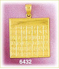 14K Gold Monthly Calendar Charm