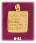 14K Gold Report Card Charm