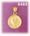 14K Gold Love Charm