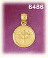 14K Gold Sevebn Wishes Long Life Charm
