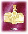 14K Gold Photo Camera Charm
