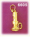 14K Gold 3D Candle Charm