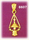14K Gold Lantern Charm