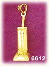 14K Gold 3D Upright Vacuum Charm