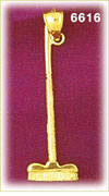 14K Gold Broom 3D Charm