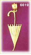 14K Gold Umbrella Charm