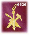 14K Gold Tools Charm
