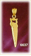 14K Gold Saw Tool Charm