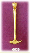 14K Gold Hammer 3D Charm