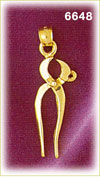 14K Gold 3D Pliers Charm