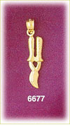 14K Gold Gardening Pruning Sheers 3D Charm