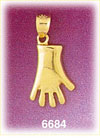 14K Gold Gardening Gloves Charm