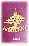 14K Gold Monterey Cypress Tree Charm