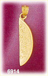 14K Gold Watermelon Charm