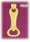 14K Gold Bottle Opener 3D Charm