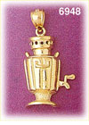 14K Gold Cask Charm