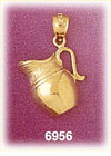 14K Gold Pitcher Charm