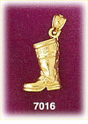 14K Gold Boot Charm