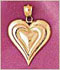 14K Gold Heart Charms