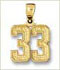 14K Gold Personalized Number Jewelry