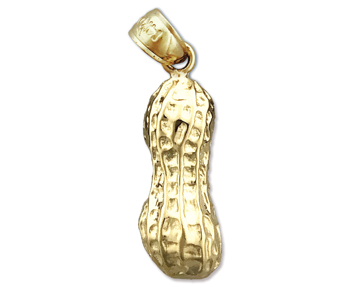 14K Gold Peanut Charm