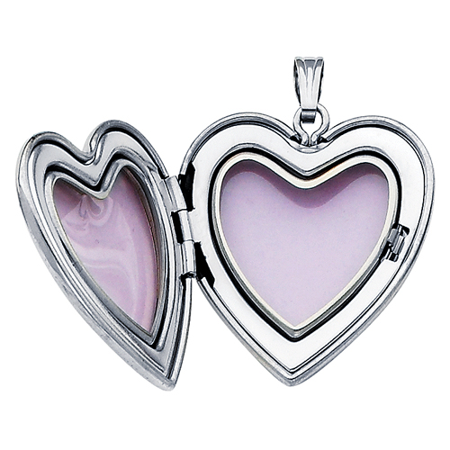 Inspirational 14k White Gold Cross Diamond Locket wEnamel Inspirational 14k White Gold Cross Diamond Locket wEnamel