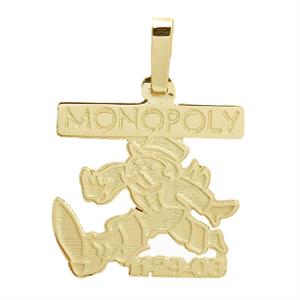 14K Gold Custom Made Monopoly Pendant 14k gold custom made monopoly pendant