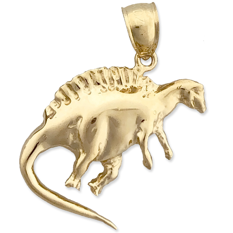 14K Gold Dinosaur Charm